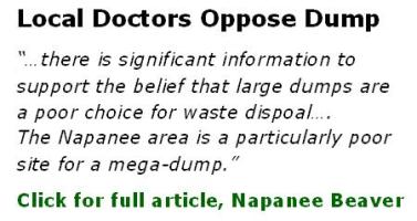 napanee physicians oppose dump